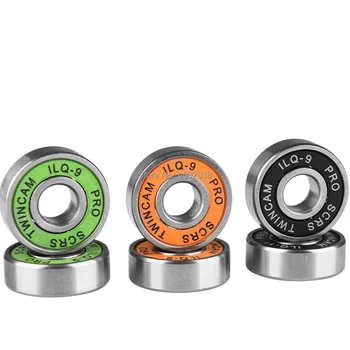 

8pcs/lot high quality 8*22*7MM skateboard ball bearing ILQ-9 608 2RS with different color seals