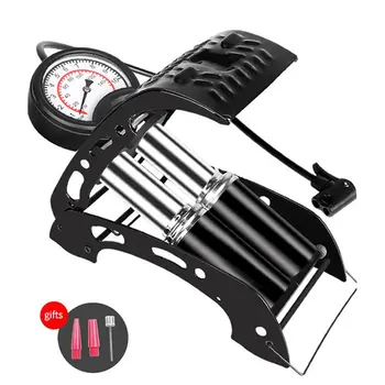 

Air Pump Precision Gauge Single Double Cylinder Foot High Pressure Inflator Bicycle Scooter Motorcycle Inflatable Air Pump
