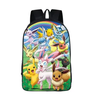 

Anime Pokemon Backpack Boys Girls School Bags Children Pikachu Backpack For Teenagers Kids Gift Backpacks Schoolbags Mochila
