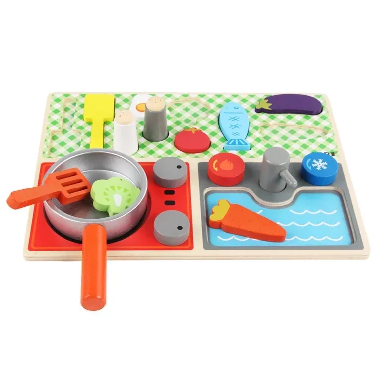 

[Mining] CHILDREN'S Wooden Toy Model Kitchen Play House Educational Toy