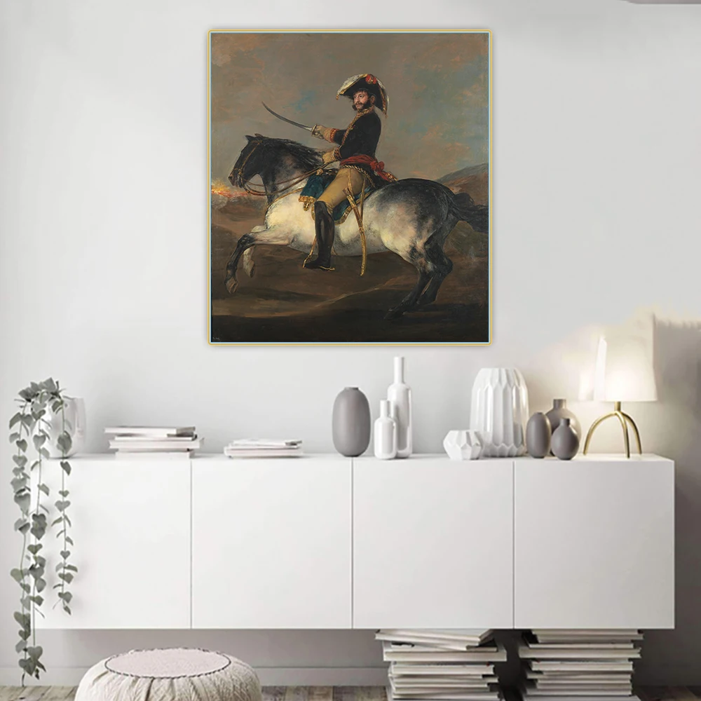Citon Francisco Goya《General Jose de Palafox》Canvas Oil Painting Artwork Poster Picture Wall Background Decor Home Decoration | Дом и сад