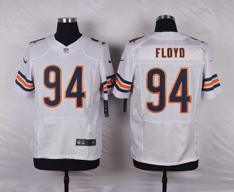 Белый Stitiched, Chicago проект Leonard Floyd Джерси - Цвет: Белый