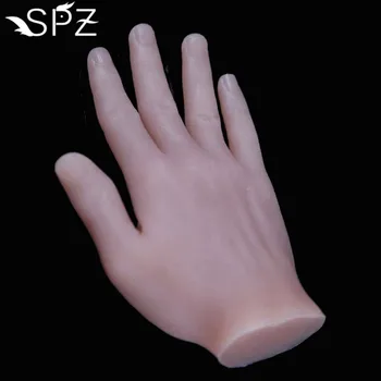 

1pc Soft Practice Hand Model 3D Silicone Flexible 1:1 Adult Mannequin Fake Hand Skin Salon Tattoo Nail Art Training Display Tool