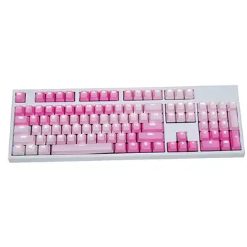

1 Set Replaceable PBT Keycaps104/108 keysTransparent Lettering Keys Double Shot Injection Backli Key Cap for Mechanical Keyboard