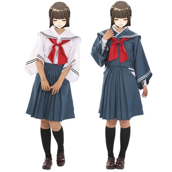 

Brdwn Traditiona Japanese Style Witches Cosplay Custome JK School Uniform Sailor Suit