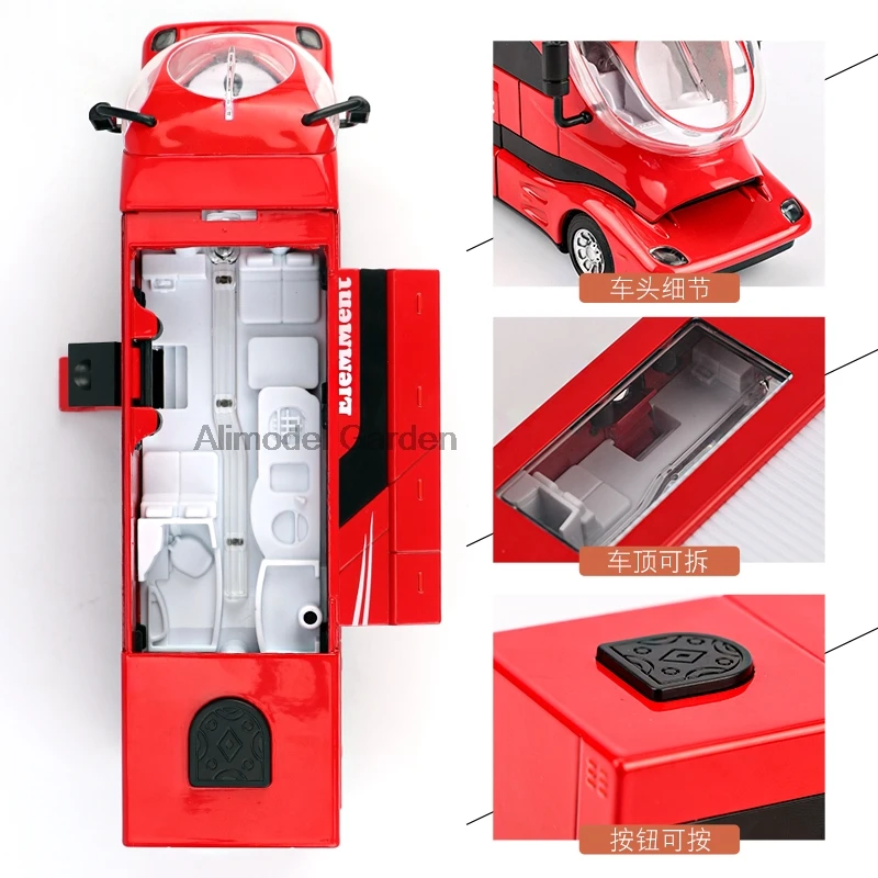 1:32 HX RV станция Wagon игрушечный автомобиль металлическая игрушка Diecasts& Toy транспортные средства модель автомобиля высокая Игрушечная машина игрушка для детей Рождественский подарок