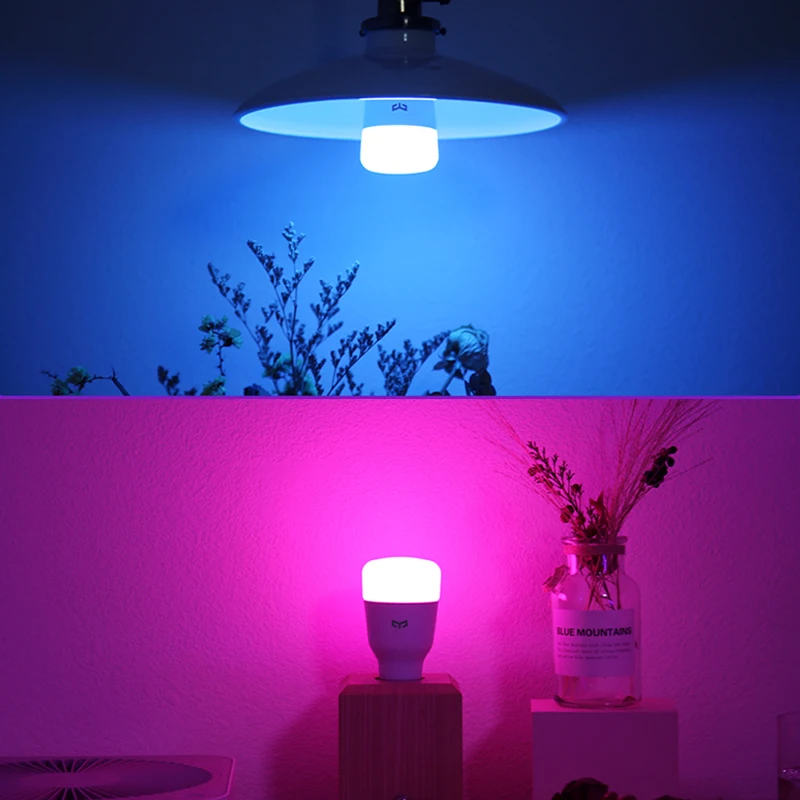 Новейший Xiao mi Yee светильник RGB светодиодный умная лампа 1S RGB E27 8,5 Вт 800 люменов умный WiFi светильник mi Home Apple Homekit пульт дистанционного управления