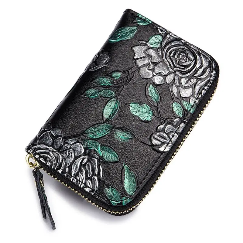 THINKTHENDO Women Gilrs PU Credit Cards Holder Case RFID Blocking Wallet Mini Purse - Цвет: 2