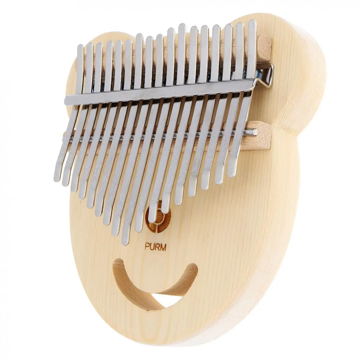 17 клавиш ель медведь форма лица большой палец пианино калимба Mbira с Тюнинг Молот