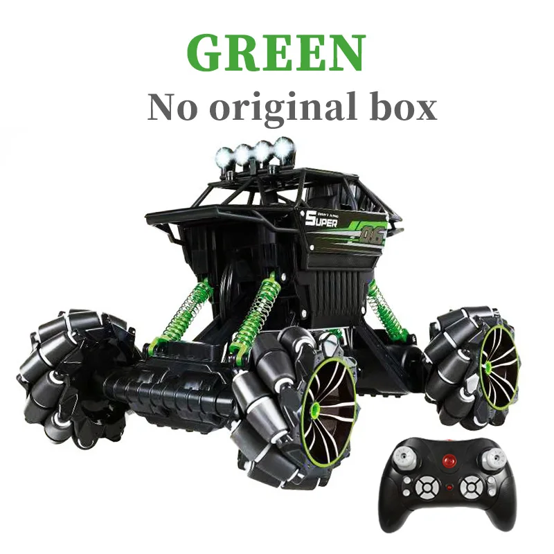 1:12 2,4G RC автомобиль с колесом Mecanum высокая скорость 4WD Дрифт Альпинизм дистанционное управление трюк автомобиль деформации внедорожный автомобиль игрушка - Цвет: Green