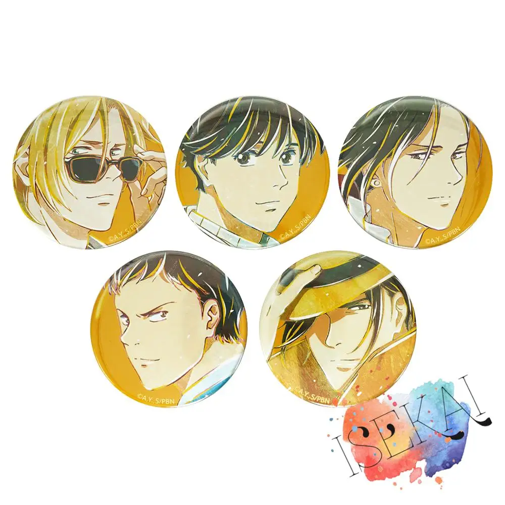 Банановая Рыба значок аниме Ash Lynx Okumura Eiji Blanca Lee Yut Lung Sing Soo Ling брошь булавки|Броши| |