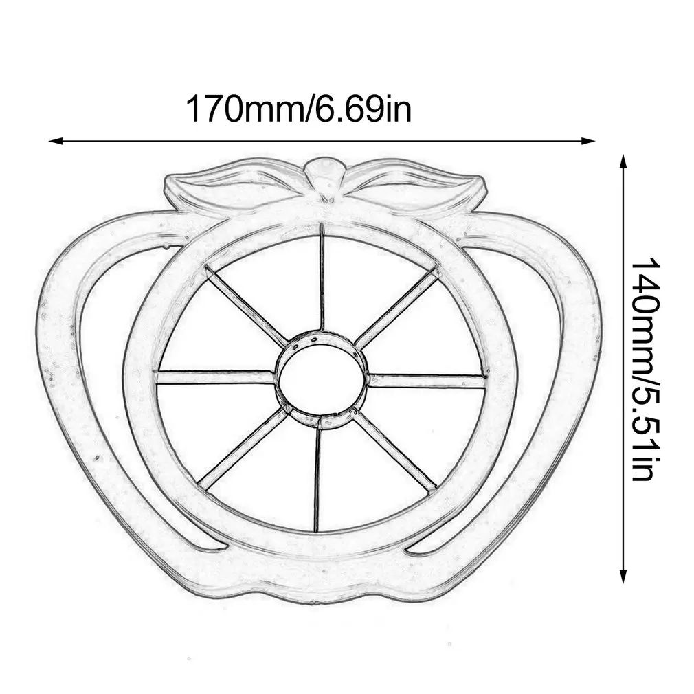 Приспособление для резки фруктов из нержавеющей стали в форме яблока, нож для резки яблок, кухонные инструменты для приготовления пищи