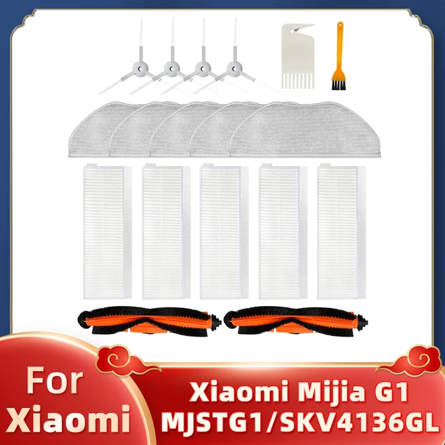 Replacement For Xiaomi Mijia Mi Robot Vacuum-Mop Essential G1 MJSTG1 Skv4136gl Spare Parts Main Side Brush Hepa Filter Mop Rag Set B