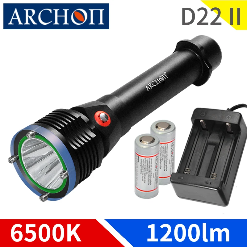 ARCHON D22 II W28 фонарь для дайвинга подводный водонепроницаемый 100m фонарик CREE