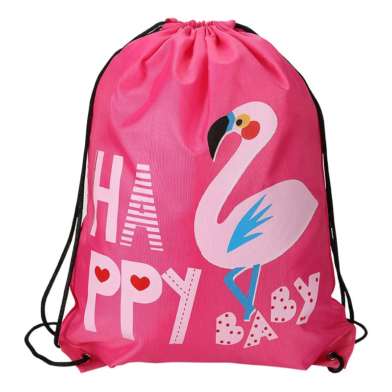 flamingo Портативный спортивный рюкзак, сумка для плавания, водонепроницаемая, с двойным плечом, на шнурке, для влажной и сухой путешествий, сумка для женщин и детей - Цвет: flamingo