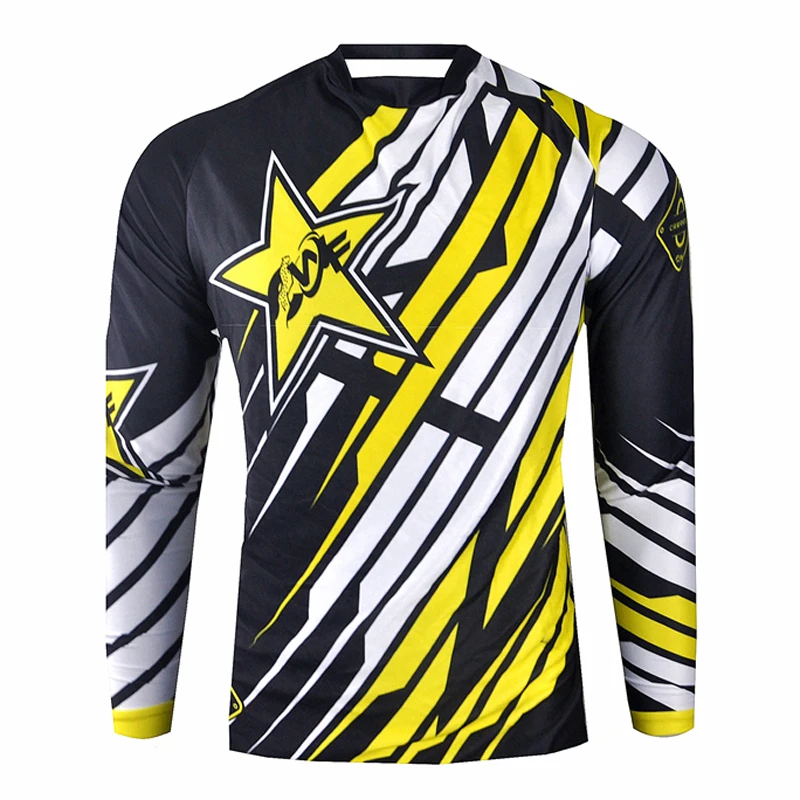 CWF эндуро гоночные майки мотоцикл рубашка горный велосипед BMX Мотокросс Джерси BMX DH MTB футболка одежда