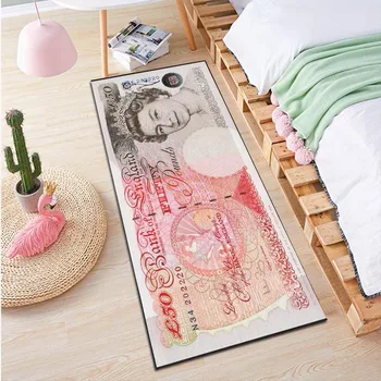 

Creative United Kingdom pounds /Rouble money carpet long corridor/floating window mat/rug
