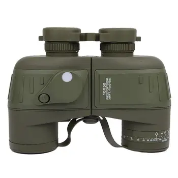 

Compass Waterproof Telescope 10x50 HD Rangefinder Night View Binocle Navigation Binoculars Outdoor For Hunting Travel