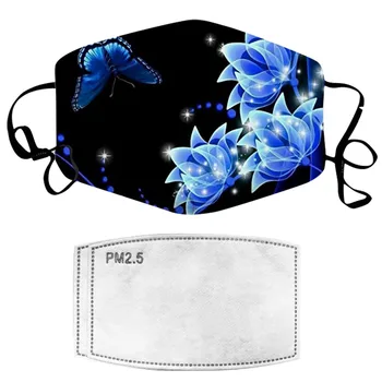 

PM2.5 Breathable 1PC Dustproof Windproof Foggy Haze Mask With Mask Gasket Face Mask Filter Washable Reusable Face Mouth Mask#40