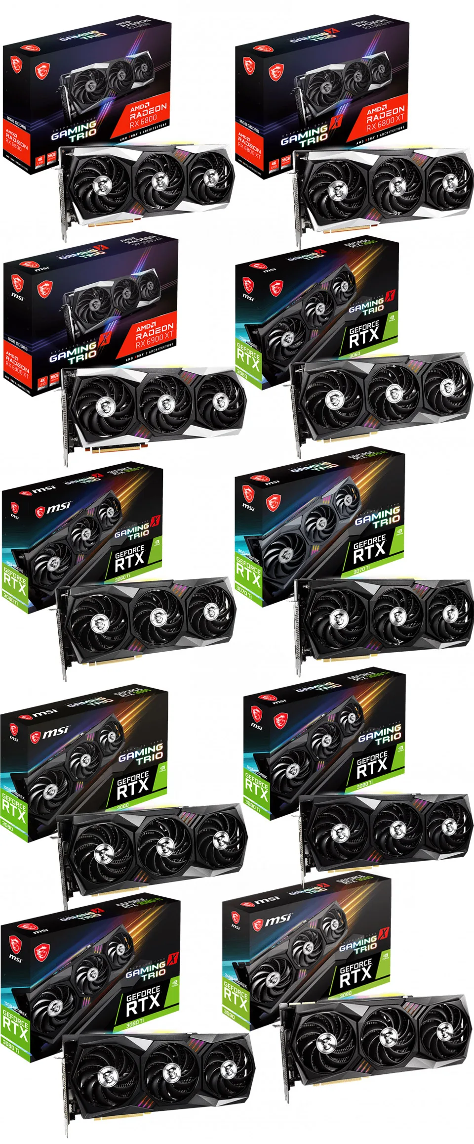 placa de vídeo GPU 90MM para MSI