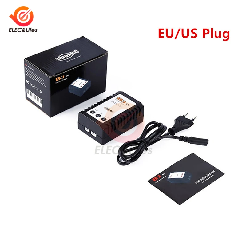 100-240V 10W iMaxRC iMax B3 Pro Compact 2S 3S Lipo Balance Battery Charger EU/US Plug for RC Helicopter LED Power Supply | Обустройство