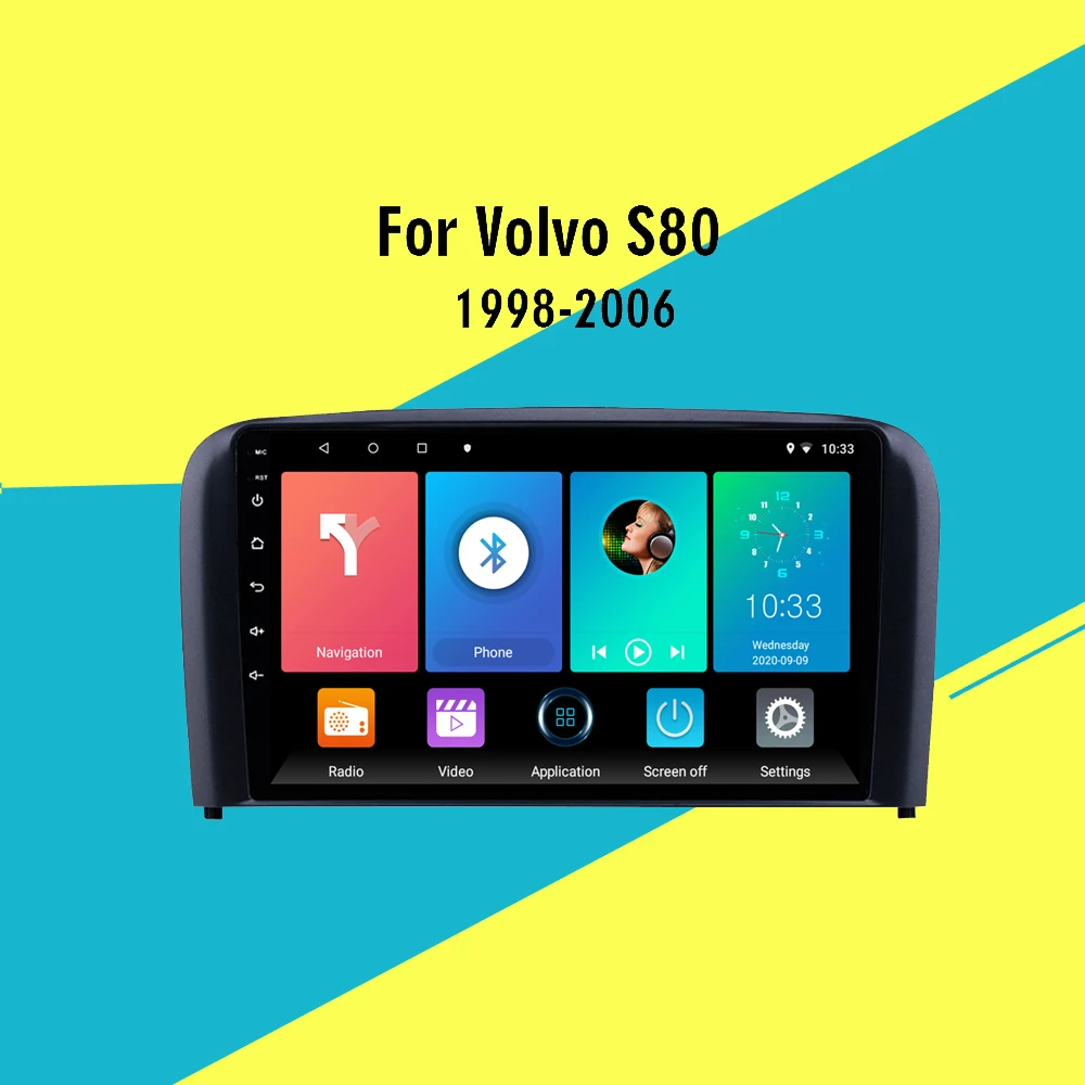 Для Volvo S80 2004 2005 2006 Aftermarket Autoradio 9 дюймов Android автомобильный мультимедийный видео