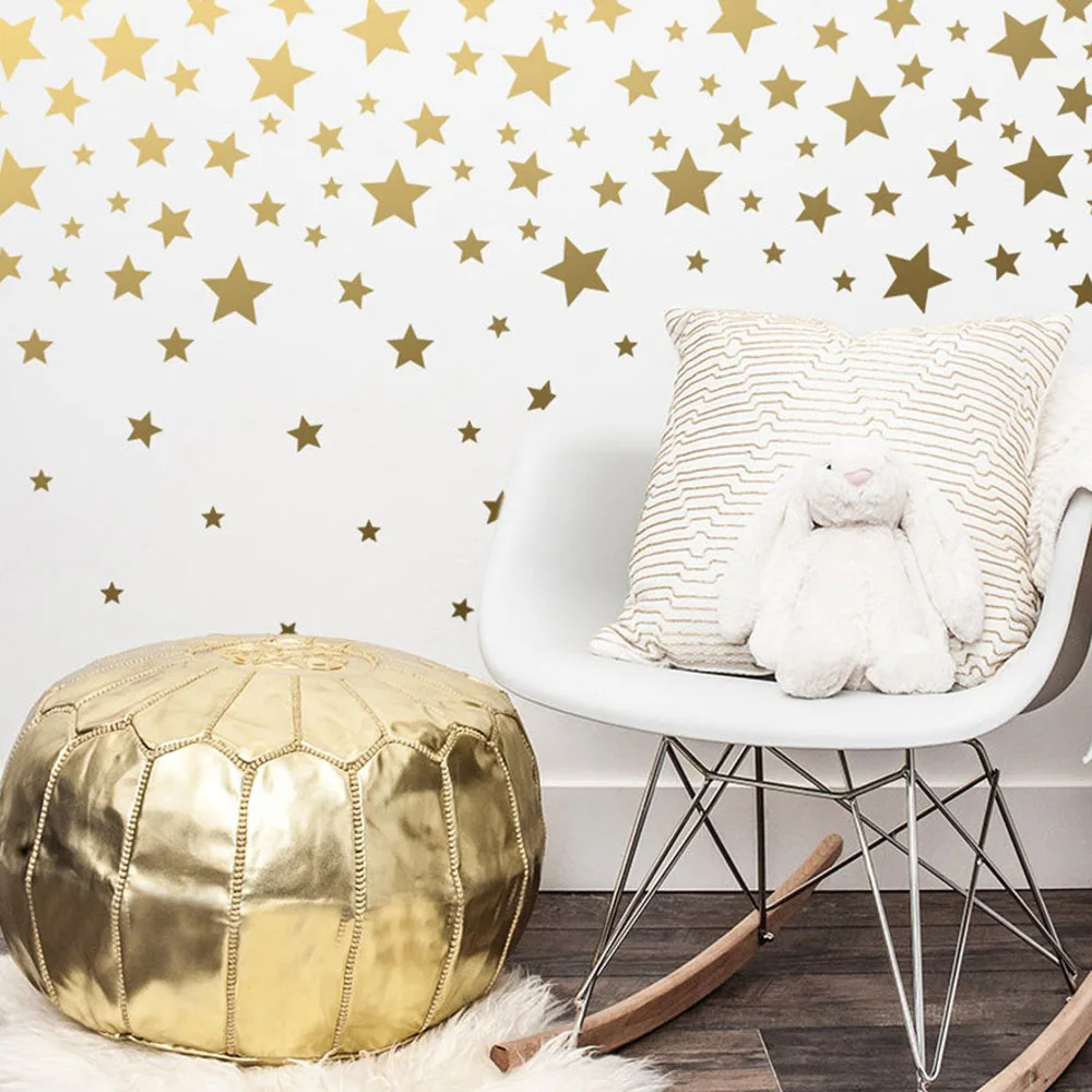 Cartoon 65pcs Nordic Star Wall Decal Playroom Kids Room Scanvinia Star Polka Dot Spot Wall Decal Bedroom Home Decor