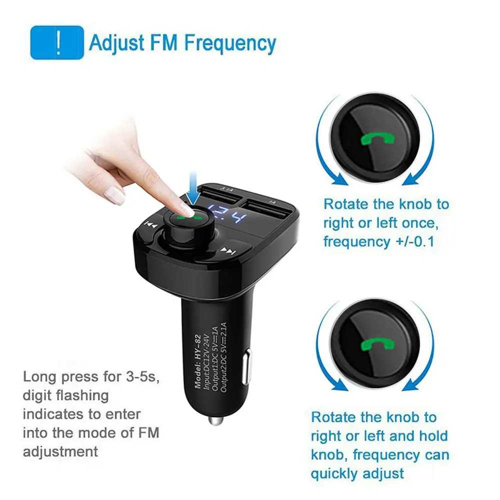 Горячее предложение, новинка, а, портативный Bluetooth комплект, Автомобильный MP3-плеер, двойной usb порт для зарядки, с микрофоном, напряжение, светодиодный дисплей, Micro SD, TF, воспроизведение музыки