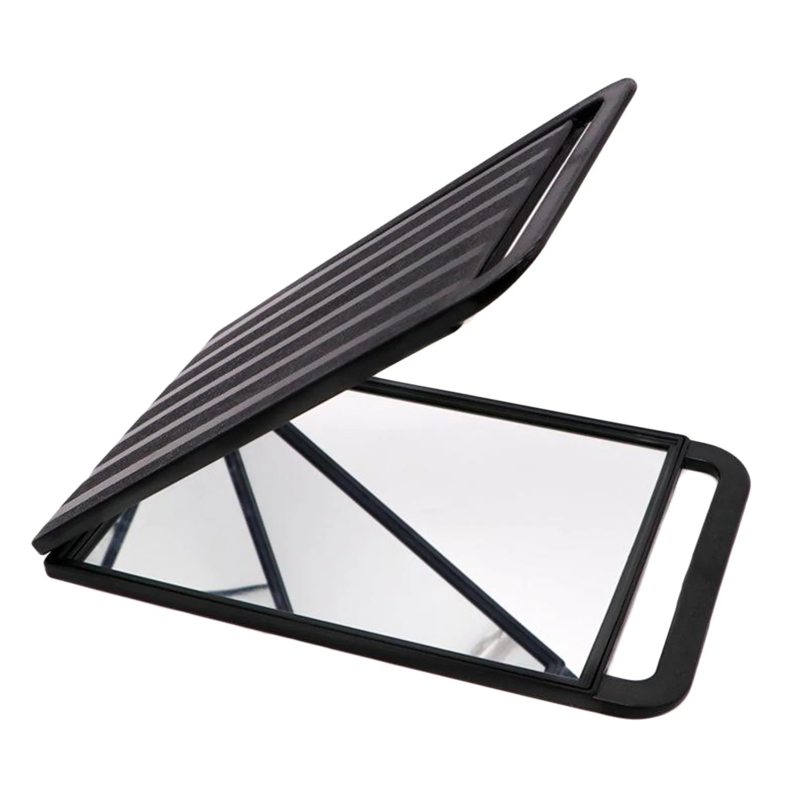 

Foldable Double Sided Salon Barber Hand Mirror with Comfy Grip Twin Handles