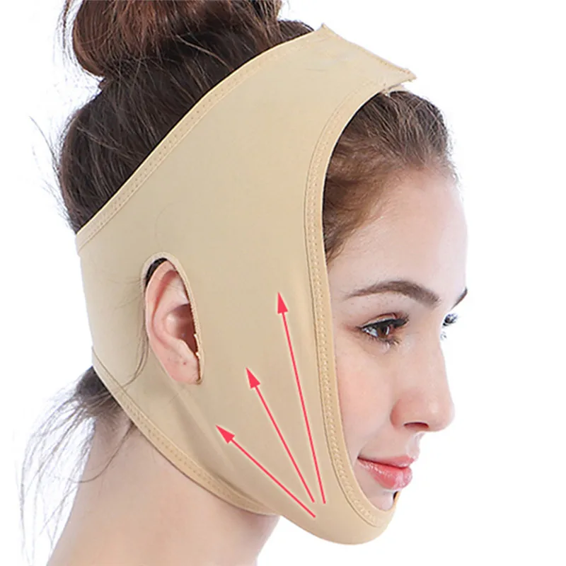 

Delicate Facial Thin Face Mask Slimming Bandage Skin Care Belt Shape And Lift Reduce Double Chin Face Mask Face Thining Band