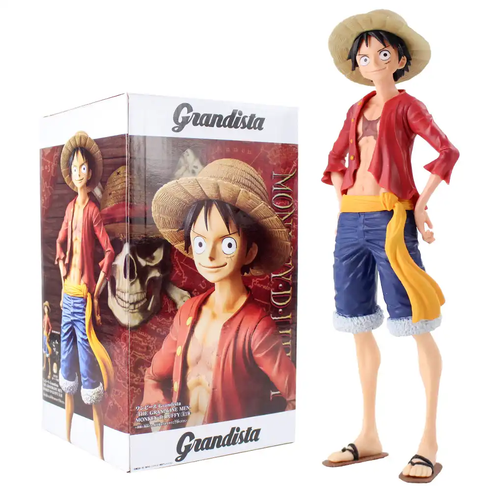 ホット27センチメートルgrandistaワンピースモンキー D ルフィフィギュアおもちゃgrandline男性ルフィアニメグッズモデル人形子供のおもちゃギフト Null Aliexpress