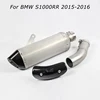 Slip for BMW S1000RR 2015 2016 Motorcycle Exhaust Muffler Tail Tube Mid Link Pipe System with Heat Shield Cover Carbon Fiber