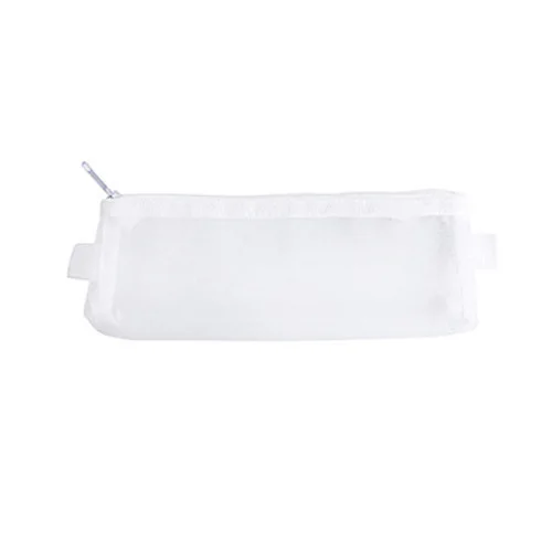 Small white 1 шт. Простой Прозрачный сетчатый пенал органайзер для хранения пеналы для ручек Пенал-Сумочка пенал школьные принадлежности Kawaii канцелярские принадлежности - Цвет: Small white