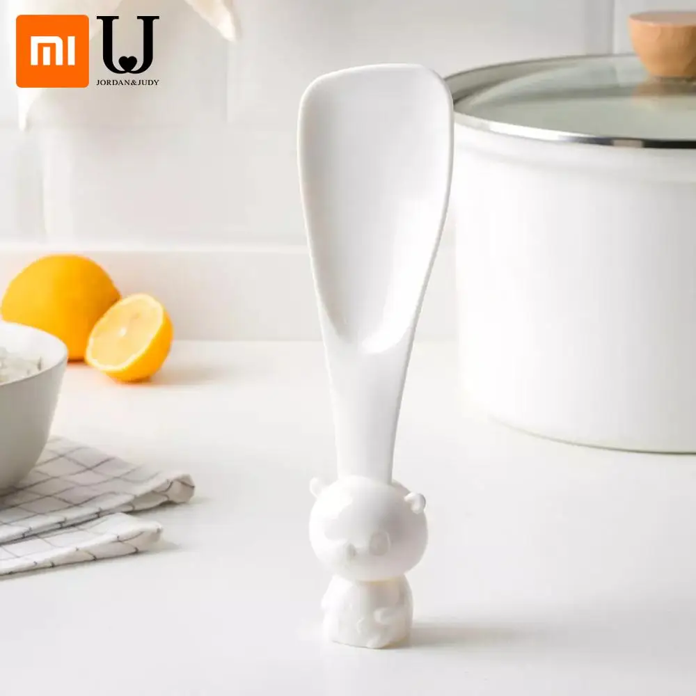 

Xiaomi Youpin Spoon Cute Cartoon Bear Rice Spoon Non Sticky Vertical Stand Rice Scoop Soup Sauce Ladle Kitchen Tool Dinner