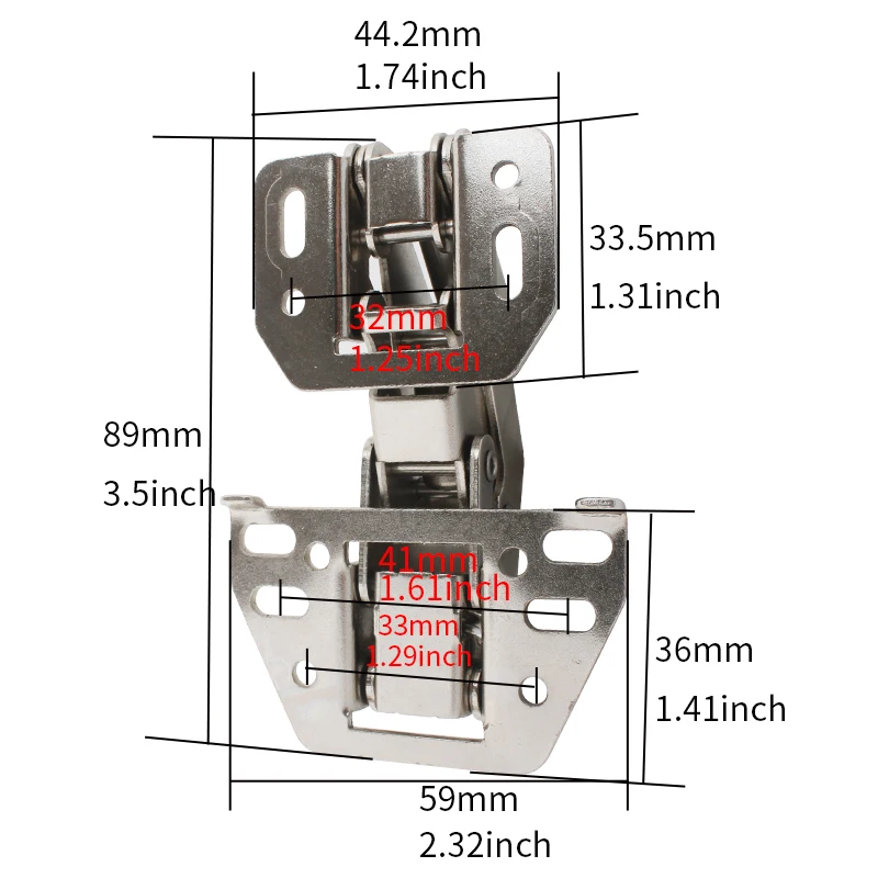 3 Pcs TYTXRV 90 degree non-drilling cabinet hinge cabinet door soft closing hinge hydraulic er furniture hardware