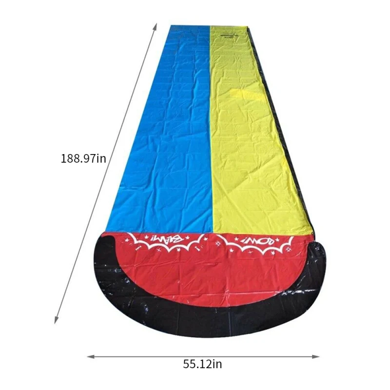 

2020 New Inflatable Water Slide 20ft Double Racer Pool Kids Summer Park Backyard Play Fun Outdoor Splash Slip N Slide Wave Rider