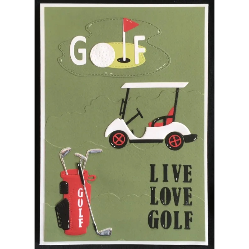 Металлические Вырубные штампы для клюшки гольфа вырезание ведра скрапбукинг