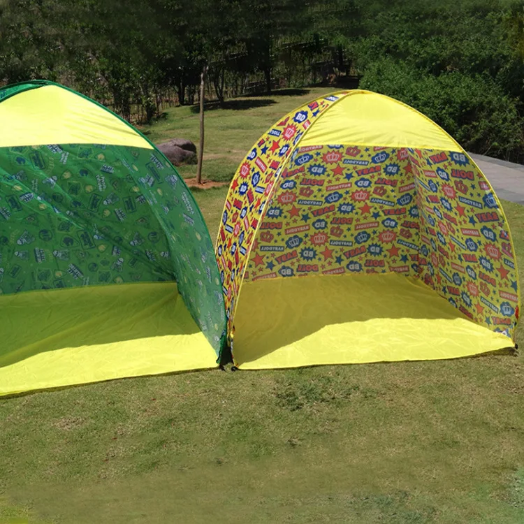 

Foreign Trade Travel Single Layer Outdoor Tent Children Foldable Pop-up Double Quickly Open Automatic Beach Tent
