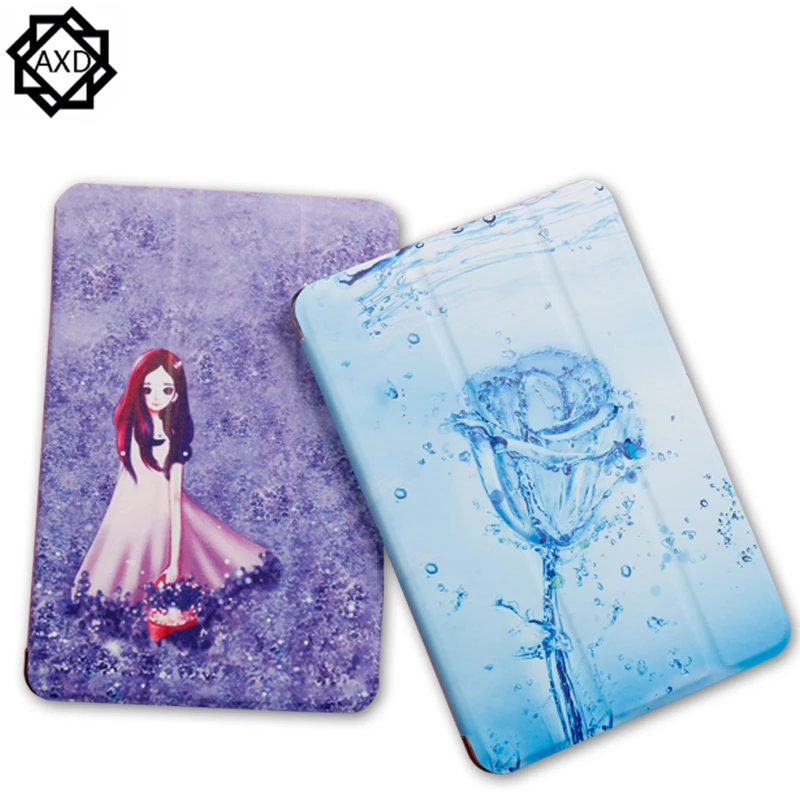 Case For Apple iPad 9.7 A1822 A1823 A1893 A1954 9.7 inch Cover Flip Tablet Case Painted cartoon magnetic support Shell