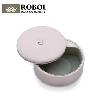 

RLLEN Original Charm Ring Bracelet Earrings Necklace multi-Function Round Rotating Cover Storage Protective Box Jewelry Atmosphe