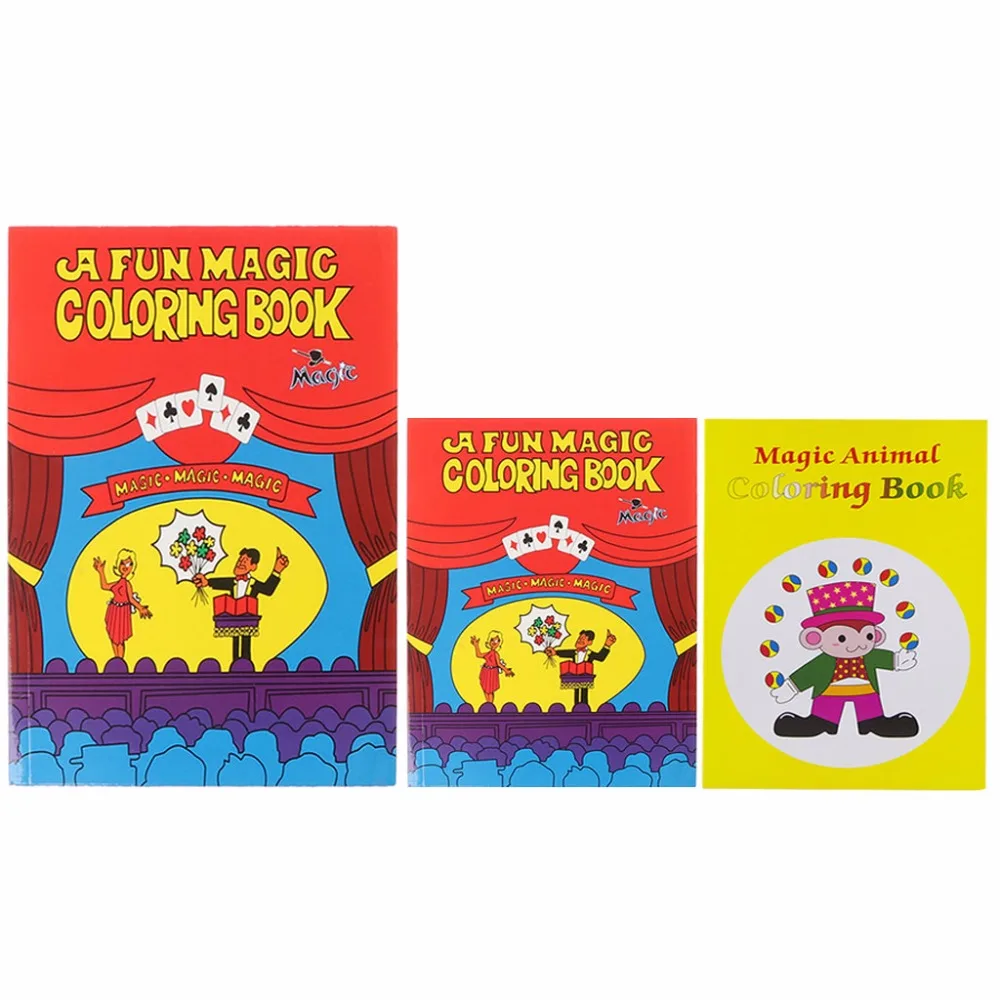 Funny Coloring Book Comedy Magic Books Close-up Street Magic Tricks Kids Toy—XJ 