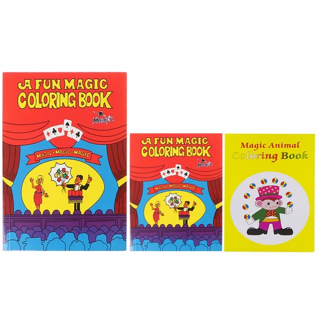 A Fun Magic Coloring Book Comedy Magic Coloring BookS Magic Tricks Illusion Kids Toy Gift Tour Close-up Street Magic Tricks ZXH 2