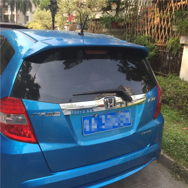 Спойлер для Honda Jazz Fit высококачественный АБС пластик праймер на заднее крыло