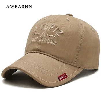 

Wholesale Spring New Letter Embroidery Baseball Cap Men's Cotton Adjustable Spring Summer Sun Hat Outdoor Sports Dad Cap Fashion