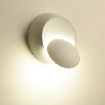 

LED Wall Lamp 90-260V LED Wall Lamp 360 Degree Rotation Adjustable Bedside Light Innovative Aisle Round Lamp Home Decor