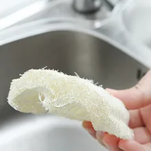 Кухонная натуральная мочалка Luffa Loofa из сверхтонкого волокна для кухонной губки, двусторонняя Бытовая моющая кастрюля, щетка, инструмент