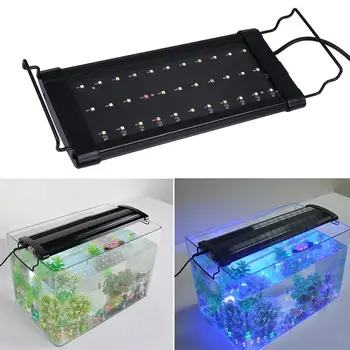 

1 Set 30cm Aquarium Lighting With 2 Lighting Modes Extendable Bracket LED Fish Tank Light Fish Aquatic Pet Supplies US Plug