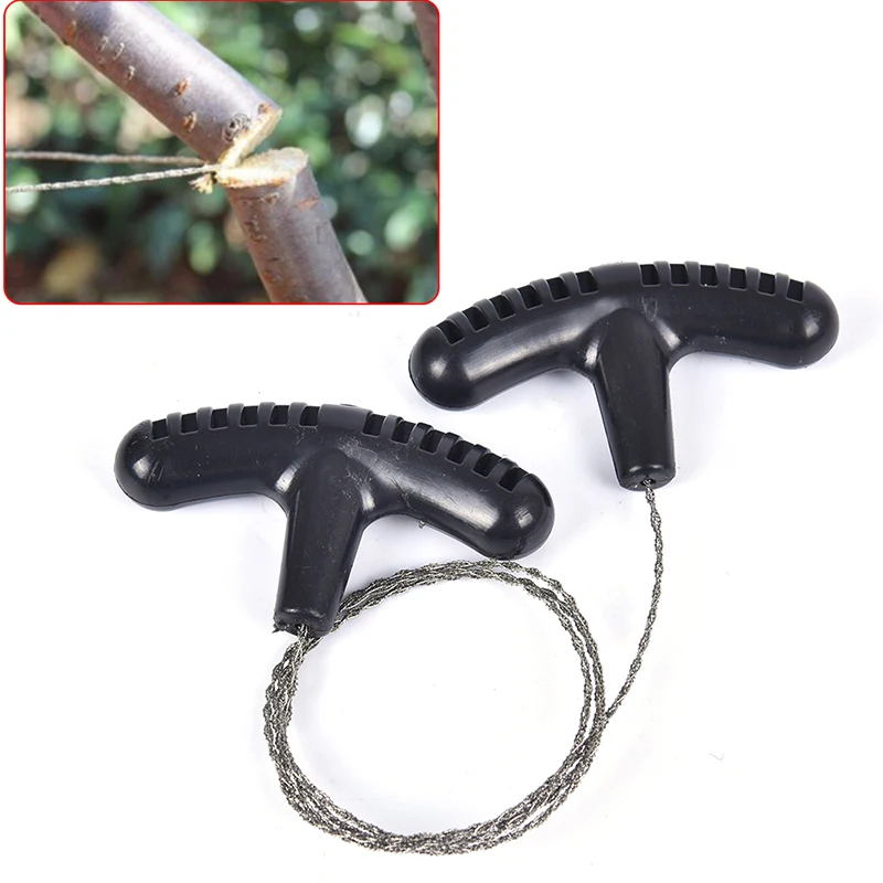 Manual Hand Steel Rope Chain Saw Practical Emergency Survival Gear Steel Wire BL