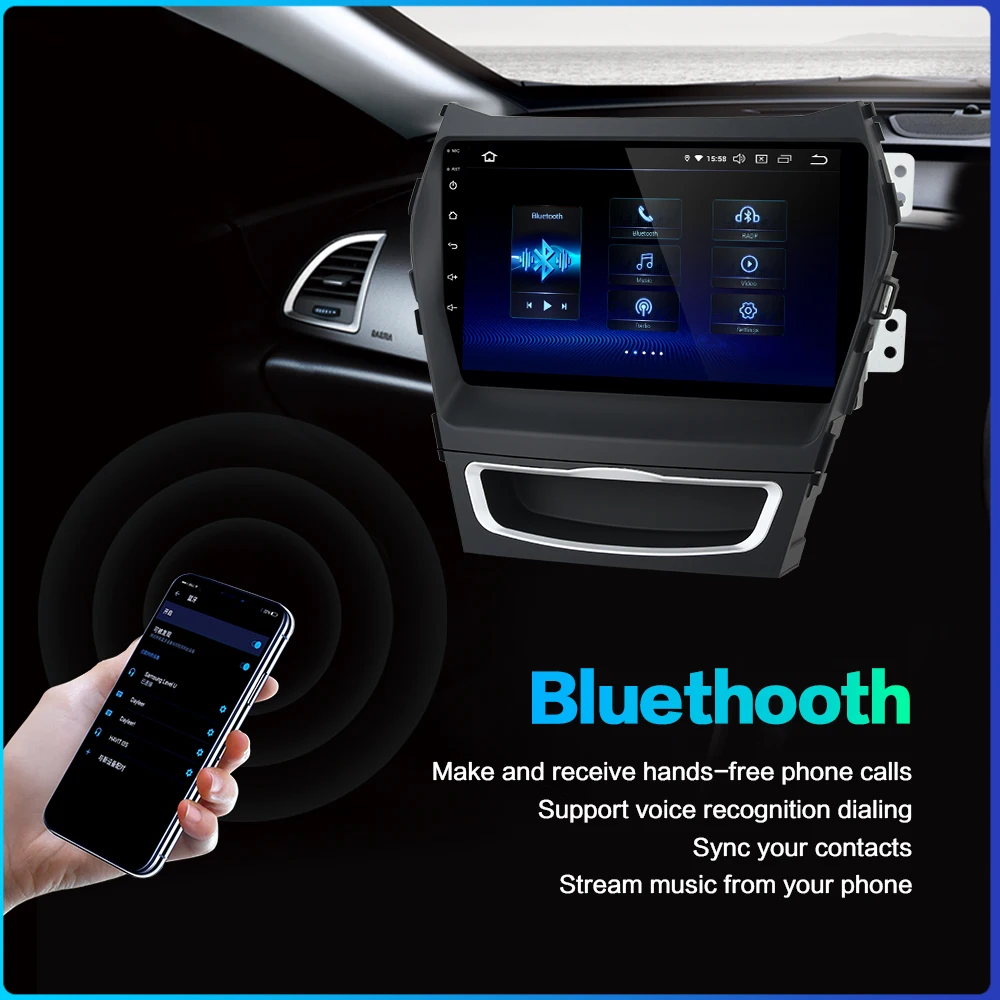 Best Dasaita 2 Din Autoradio Car Android 9.0 for Toyota Camry GPS 2012 2013 2014 Car Stereo Multimedia Navigation 9" Display HDMI 2