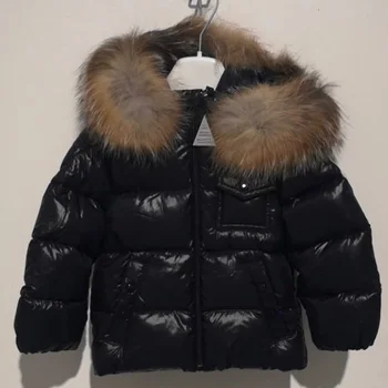 

Per-sale Ship In November 2020 MO Down Coat Baby Girl Winter Clothes Fur Collar Hooded Down Jacket Kids Coat for Girls